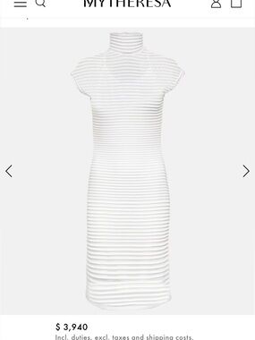 $3940 Alaia white mini dress 34 XS